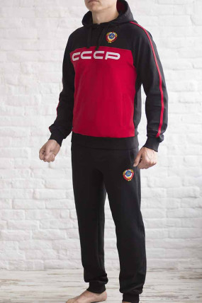 Мужской спортивный костюм с символикой СССР передняя сторона