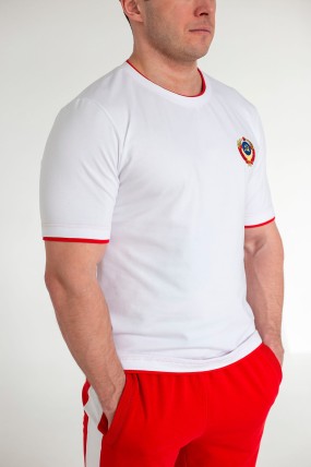 Белая футболка с гербом СССР задняя сторона