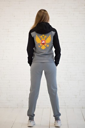 Женский спортивный костюм с гербом России задняя сторона